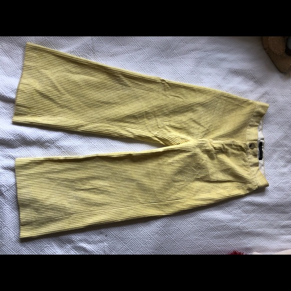 Zara Pants - Baby yellow corduroy pants
